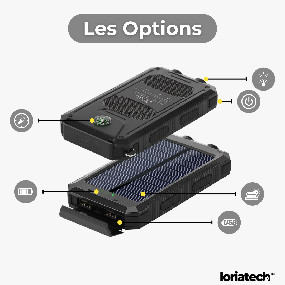 Batterie Externe Solaire