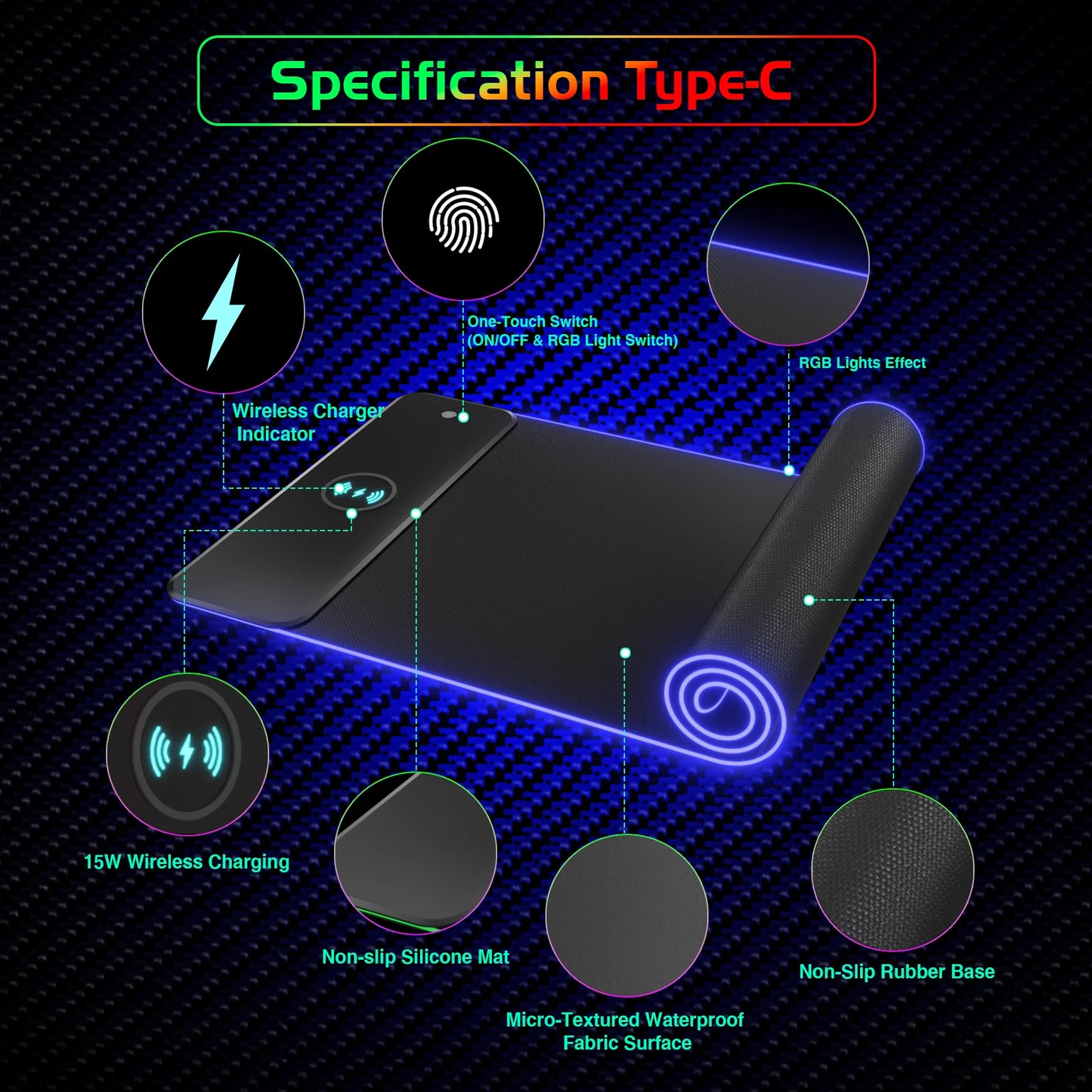 Tapis Gaming RGB
