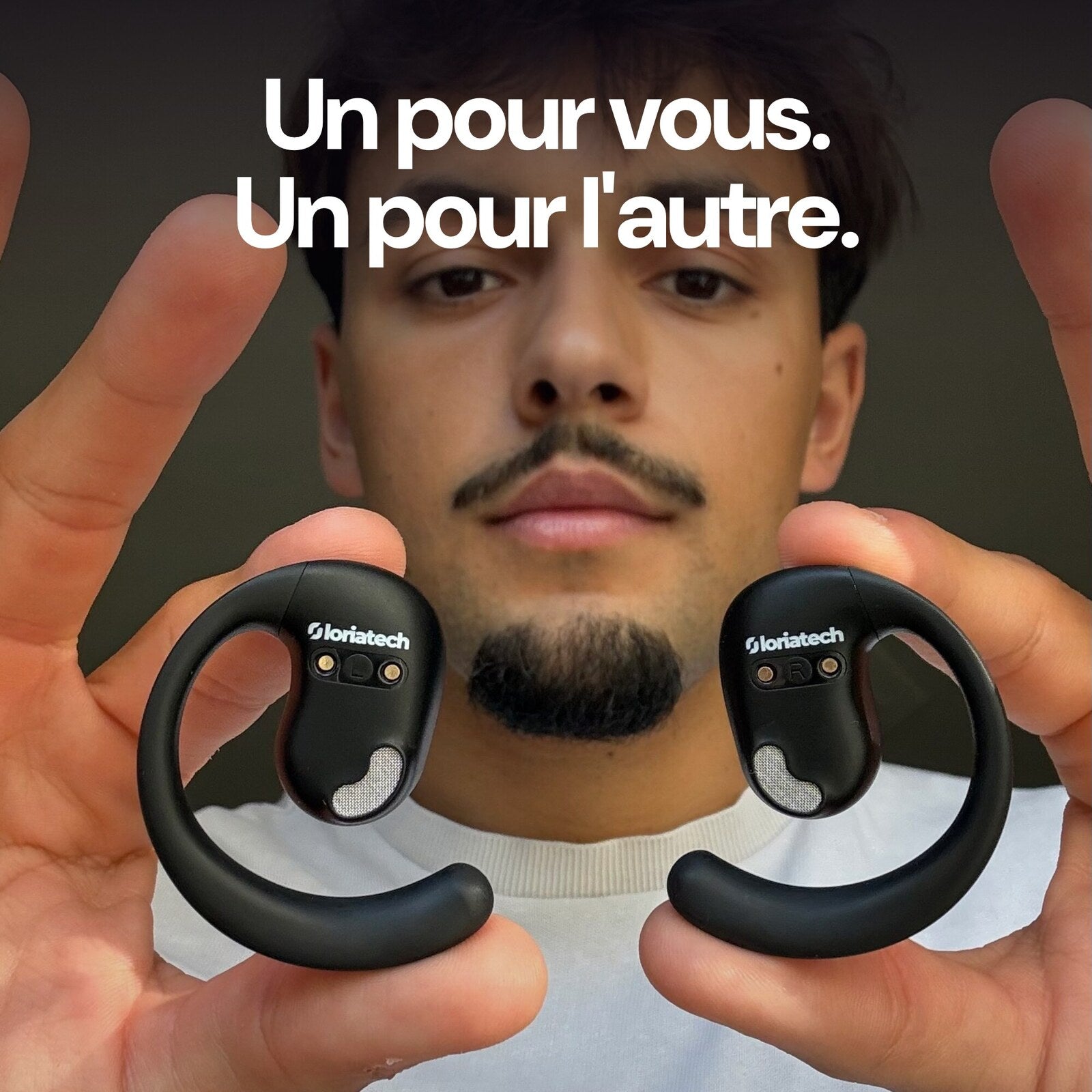 Un écouteur pour vous, un pour la personne en face